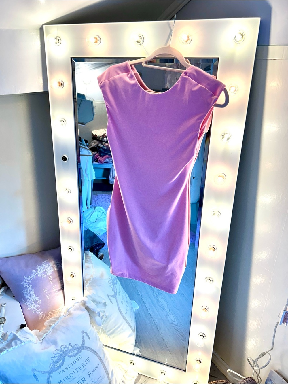 Pink Cap-Sleeve Sheath Dress - Women's